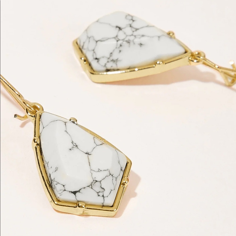 Marbleized Drop Earrings